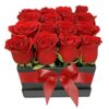 Caixa Com Rosas Vermelhas